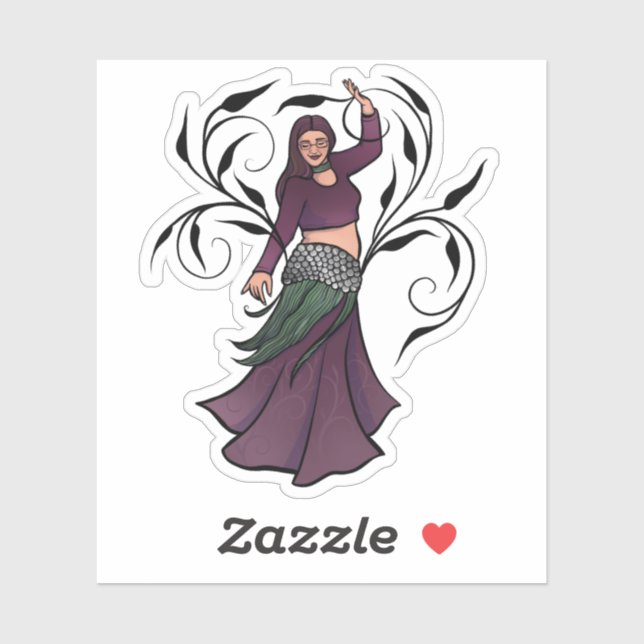 Erin Belly Dancer Burgundy Bellydance (Sheet)