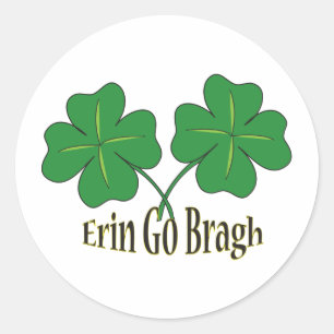 Erin Go Bragh Classic Round Sticker