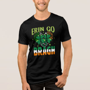 -Erin Go Bragh Shamrock St. Patrick’s Design-60879 Tri-Blend Shirt