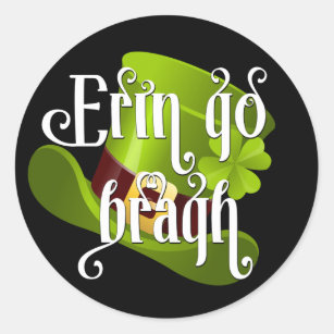 Erin go Bragh St. Patrick's Day Classic Round Sticker