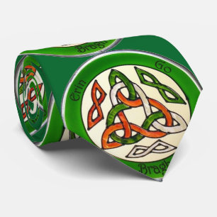 Erin Go Bragh St. Patrick's Day Trinity Knot Tie