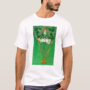 Erin Go Bragh Woman on Harp Scene T-Shirt