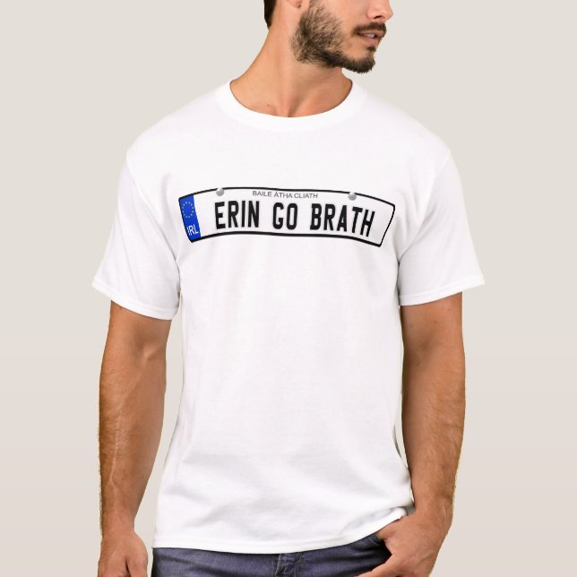Erin Go Brath - Irish Plate T-Shirt (Front)
