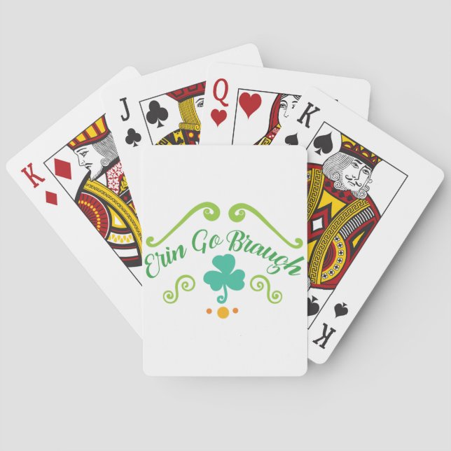 Erin Go Braugh Playing Cards (Back)