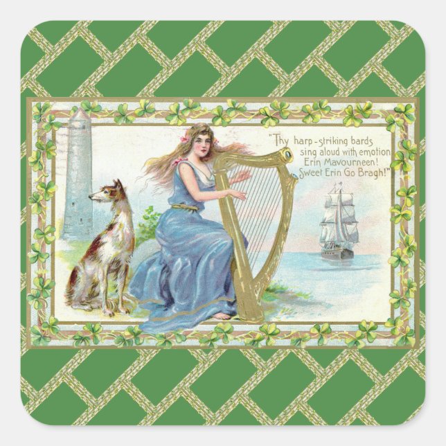 Erin Mavourneen St. Patrick's Day Stickers (Front)