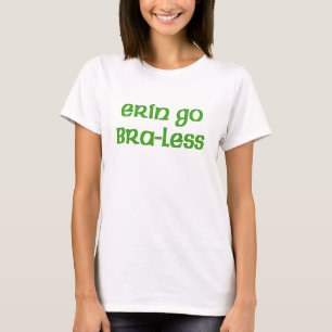 Erin vont T-shirt irlandais mignon Braless