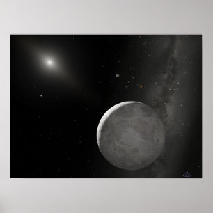 Eris (Xena) and Its moon Dysnomia Poster