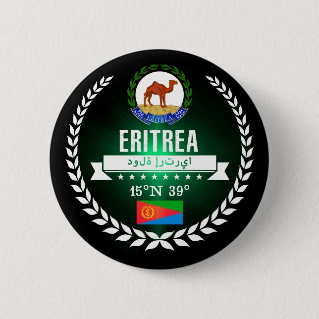 Eritrea 2 Inch Round Button (Front)