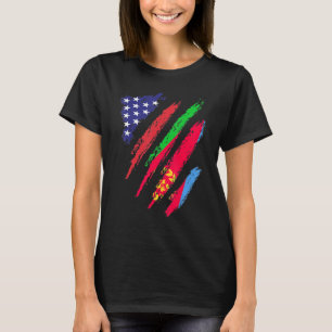 Eritrea American Grown Flag USA Patriot Heritage M T-Shirt