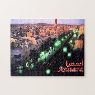 Eritrea - Asmara Night - Jigsaw Puzzle