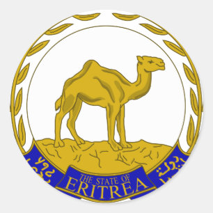 Eritrea Coat of arms ER Classic Round Sticker