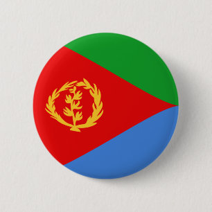 Eritrea Fisheye Flag Button