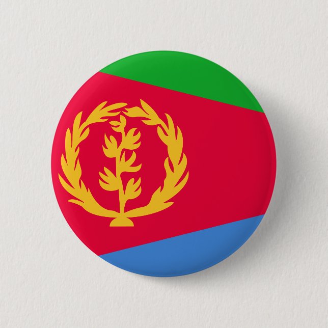 Eritrea Flag 2 Inch Round Button (Front)