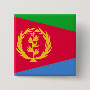 Eritrea Flag 2 Inch Square Button