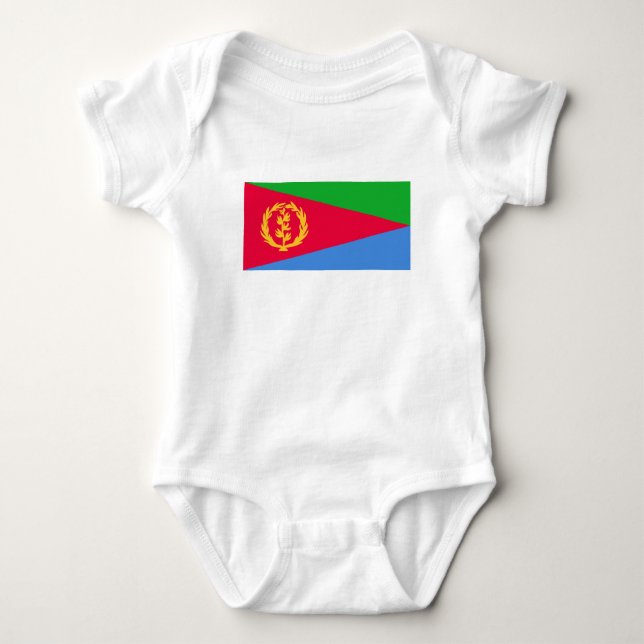 Eritrea Flag Baby Bodysuit (Front)