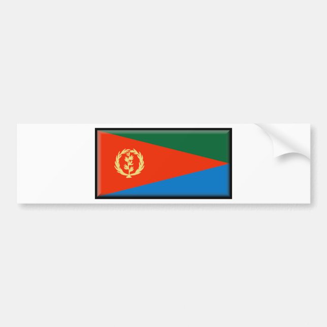 Eritrea Flag Bumper Sticker (Front)
