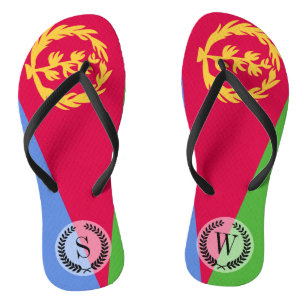 Eritrea Flag Flip Flops