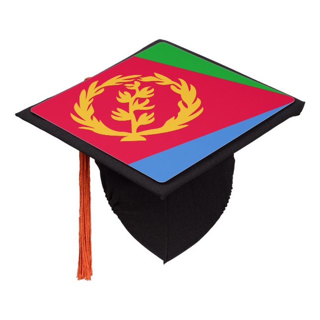 Eritrea Flag Graduation Cap Topper (Angled)