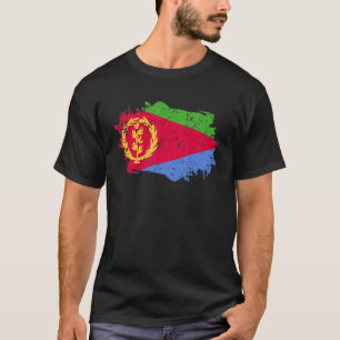 Eritrea Flag Grunge Country Flag Eritrea T-Shirt