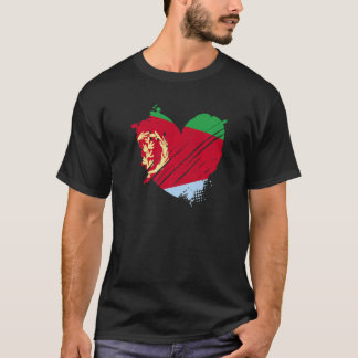 Eritrea Flag I love It is in my DNA  for Eritreans T-Shirt