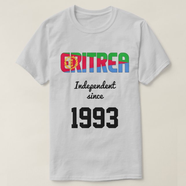 Eritrea Flag Independence Celebration T-Shirt (Design Front)