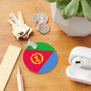 Eritrea flag keychain