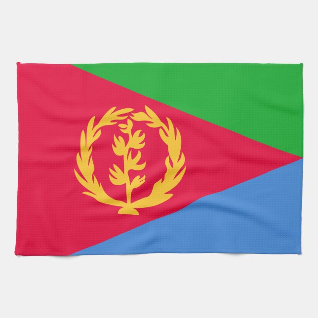 Eritrea Flag Kitchen Towel (Horizontal)