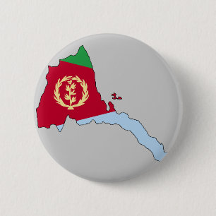 Eritrea flag map 2 inch round button