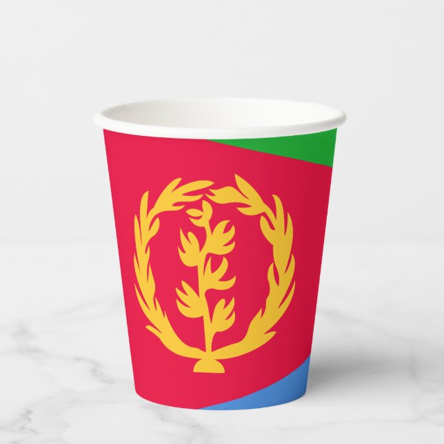 Eritrea Flag Paper Cups (Front)