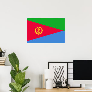 Eritrea flag poster