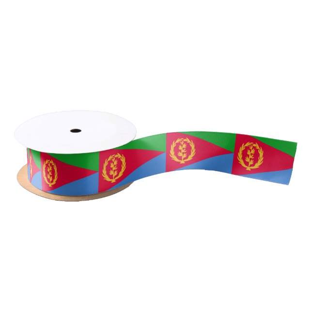 Eritrea flag Ribbon Satin Ribbon (Spool)