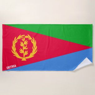 Eritrea Flag Splendid Patriotic Beach Towel