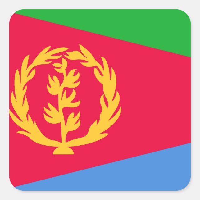 Eritrea Flag Square Sticker (Front)