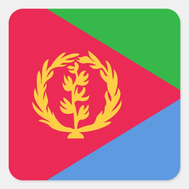 Eritrea Flag Square Sticker (Front)