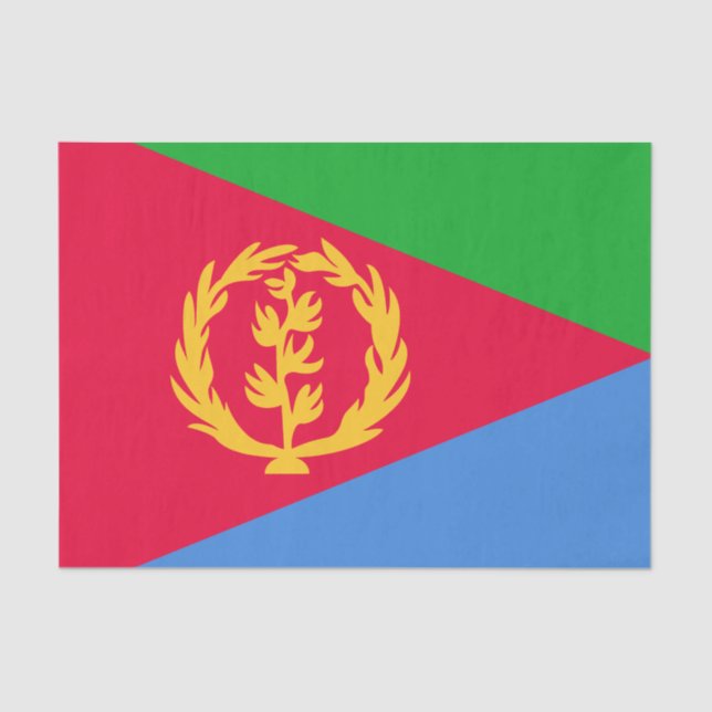 Eritrea Flag Tissue Paper (Front)