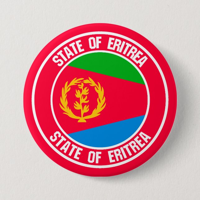 Eritrea Round Emblem 3 Inch Round Button (Front)
