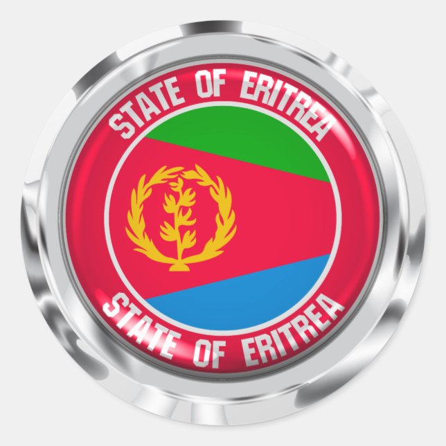 Eritrea Round Emblem Classic Round Sticker (Front)