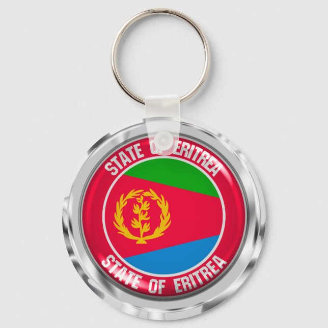 Eritrea Round Emblem Keychain (Front)