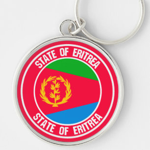 Eritrea Round Emblem Keychain