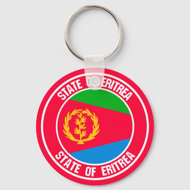 Eritrea Round Emblem Keychain (Front)