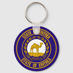 Eritrea Round Emblem Keychain