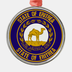 Eritrea  Round Emblem Metal Ornament