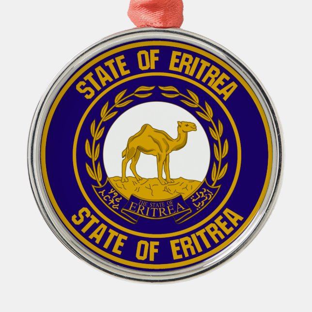 Eritrea  Round Emblem Metal Ornament (Front)