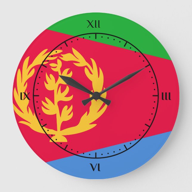 Eritrean flag Clocks (Front)