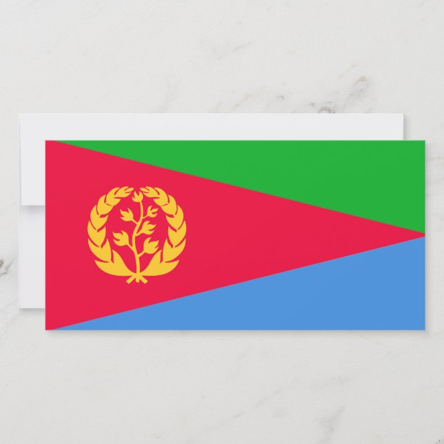 Eritrean Flag (Eritrea) Card (Front)