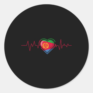 Eritrean Hebeat Eritrea Flag S Classic Round Sticker