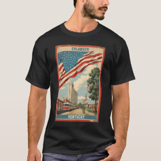 Erlanger Kentucky Usa Vintage Travel Tourism   T-Shirt