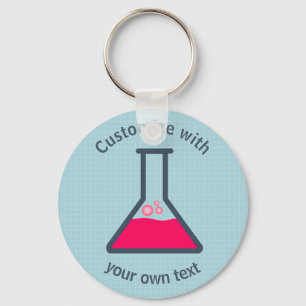 Erlenmeyer Flask Keychain