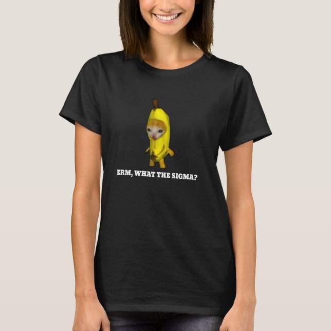 Erm, What Sigma Cat meme T-Shirt (Front)