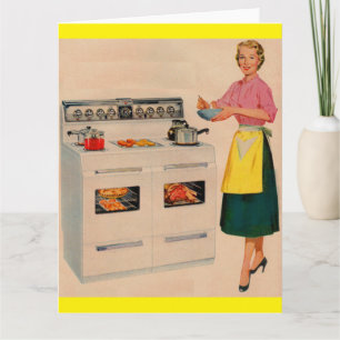 Erma and her double-barrelled oven card